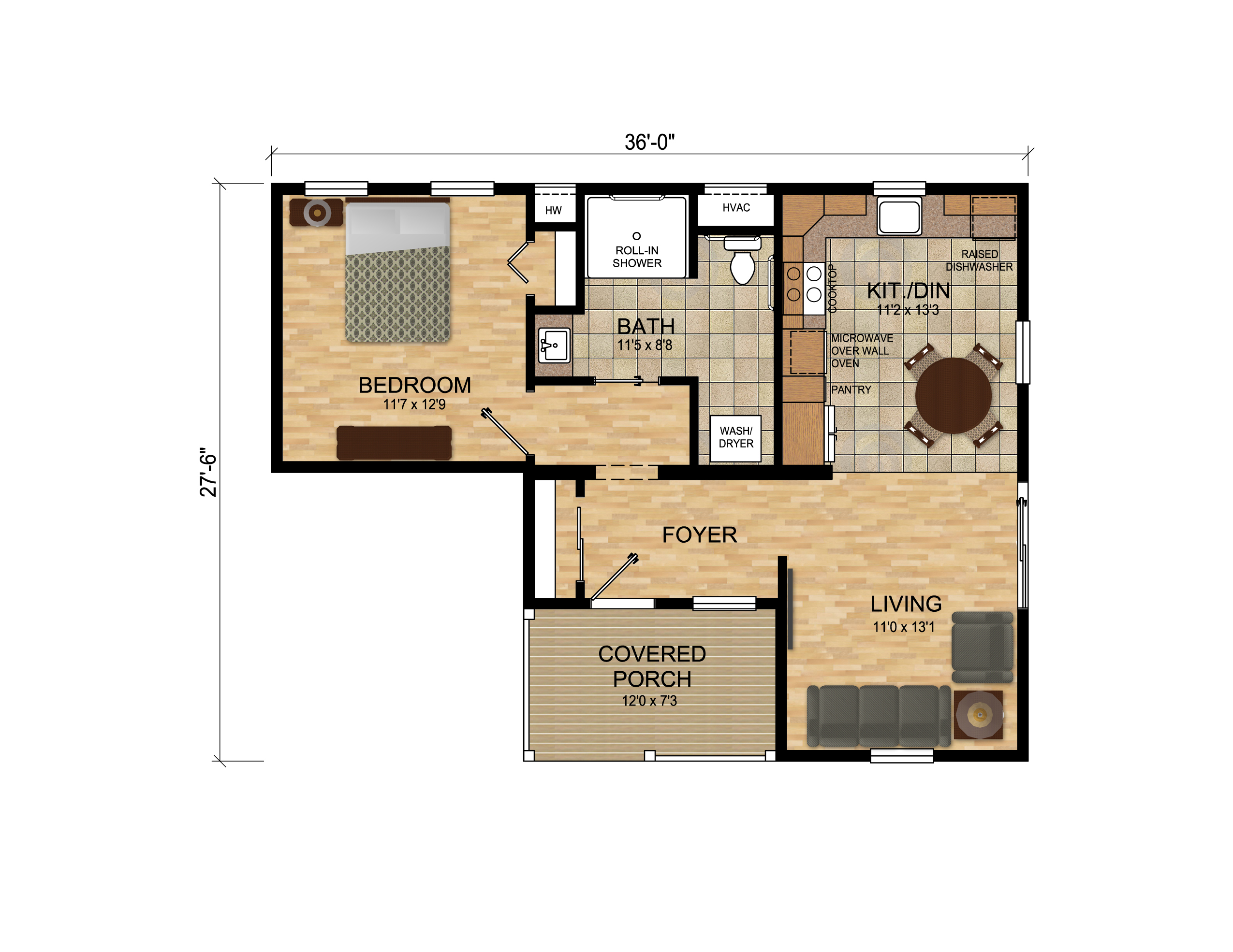 Villa Cottage Floor Plan